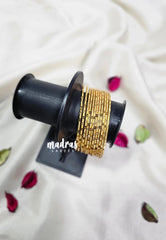 Premium 1 Gram Gold Polish Traditional Bangle with New Design (Set of 12)
