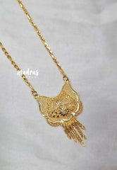 Premium 1 Gram Gold polish Trendy Pendant Long Chain