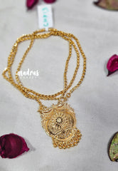 Premium 1 Gram Gold polish Trendy Pendant Long Chain