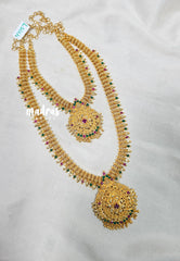 Premium 1 Gram Gold polish AD Stone Trendy Design Haram Set