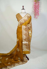 Mustard Glow - Ahimsa Silk with Bagru Handblock Saree | Best for Regular Wear | Casual Wear