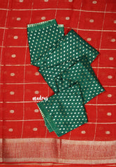 Red - Avantika - Semi Mysore silk - Ghilli Trisha saree inspired