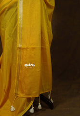 Parris Yellow - Avantika - Semi Mysore silk with Floral Blouse Combo - Perfect for Daily Wear, Office & Casual Outings