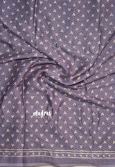 Muted Lavender - Baby Soft Butter Silk Saree with Floral Prints - Best for Daily Wear | Summer