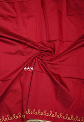 Butter yellow - Oviyam - Madras Margazhi Special Handblock kolam Printed Bamboo Cotton Double Blouse Combo