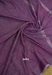 Nayanthara linen purple - Madras Sarees