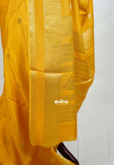 Turmeric Yellow - Durga - Banarasi Premium Viscose Silk with Traditinal Border and Buttas - Best for Wedding Functions