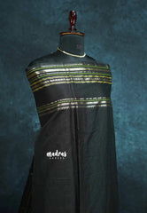 Chutney Green - Durga - Traditional Banarasi semi soft silk saree multi border