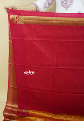 Orange - Durga - Banarasi katan silk full weaving body