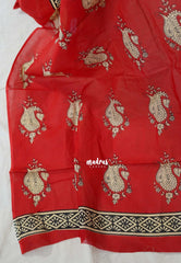 Creamy Butter - Fine Quality Pure Cotton Saree with Stripes Print and Contrast Pallu - Perfect for Regular Wear | Casual Wear | Summer Wear