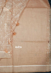 Design 3 - Pastel shades Haasini - Bamboo cotton silk with warli embroidery