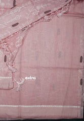 Design 2 - Pastel shades Haasini - Bamboo cotton silk with warli embroidery
