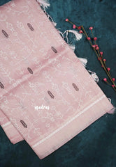 Design 2 - Pastel shades Haasini - Bamboo cotton silk with warli embroidery