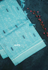 Design 2 - Pastel shades Haasini - Bamboo cotton silk with warli embroidery