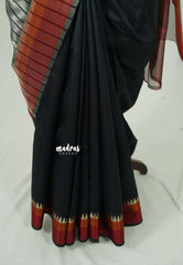 Taupe Grey and Black - Half and Half Tissue Tansui Silk Saree - Best for Night Reception | Birthday party