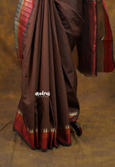 Taupe Grey and Brown - Half and Half Tissue Tansui Silk Saree - Best for Night Reception | Birthday party