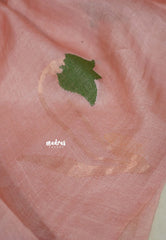 (PRE-BOOKING) Baby Pink - Handloom Pure Tussar Silk Jamdani Saree - With Silk Mark Certificate