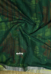 Light Green - Isha - chanderi cotton with tissue border