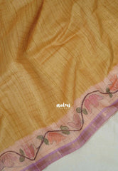 Sandal Glow - Isha - Chanderi Silk Saree Checks with Tiny Zari Border - Best for Office Wear | Casual Wear