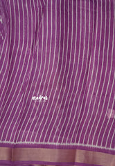 Lavender Purple - Jasmine - Fancy Jute Cotton Ikkat Prints