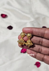 Premium 1 Gram Gold polish Trendy Traditional Jhumka Earrings