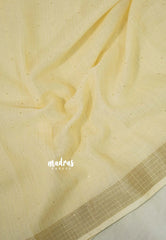 Soft Sandal Beige - Premium Jute Silk with sequence work body - Perfect for Night Functions | Tea party
