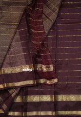 Rustic Orange - Kumudavalli - Pure Kanchivaram Wedding Bridal Silk Saree Rail kattam with rettapet traditional Annam border - Perfect for Wedding Functions