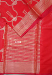 Spicy Red - Kanimozhi - Soft Silk Saree and Zari Border - Best for Festive Wear