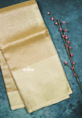 Elegant Gold Bloom - Kushboo - Banarasi Tissue silk saree Dualshade