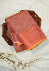 Rusty Rose Glow - Maheswari - Cotton Silk with Full Weaving Buttas - Best for Wedding gift