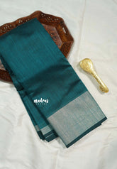 Peacock Jade - Maheswari - Maheswari cotton silk with tissue border - Best for Simple Functions