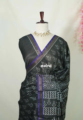 Midnight Green - Ananya - Soft Mangalore Silk Saree with Metallic Shades - Perfect for Office Wear | Casual Wear