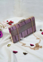 Wine Brown - Manjari - Free Clutch - Raw Silk Saree Ikkat Weaving with Pallu and Blouse - Best for Small Functions