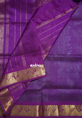 Aqua Green - Meenakshi - Light Weight Pure Silk Cotton Saree Tample, Mango Border with Buttas Contrast Pallu and Blouse - Perfect for Wedding Functions