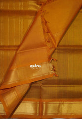 Royal Purple - Meenakshi - Light Weight Pure Silk Cotton Saree Getti Border with Buttas Contrast Pallu and Blouse - Perfect for Wedding Functions