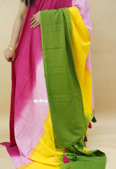 Candy Garden Shades - Handspun soft Mul cotton candy pop multicolor without blouse - Best for Regular Days