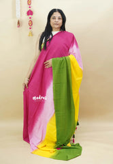 Candy Garden Shades - Handspun soft Mul cotton candy pop multicolor without blouse - Best for Regular Days