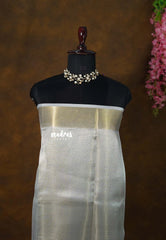 Golden Glow - Nayanthara inspired Saree Banarasi Tissue silk - Perfect for Night Functions