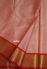 Ivory Cream - Ahaana - Nita Ambani inspired semi silk with emboss weaving body getti border - Best for Weddings