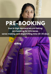 (PRE-BOOKING) Dual Shade Purple - Kanimozhi - Premium dualshade soft silk with Temple Border