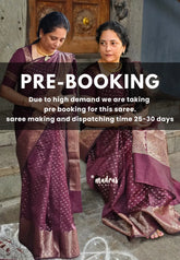 (PRE-BOOKING) Kaapi Mohanam - Dark Coffee Brown - Durga - Banarasi Semi Silk Zari Border with Buttas - Best for Festive Celebration