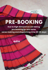 (PRE-BOOKING) Pink with Orange - Soft Mul cotton candy pop multicolor without blouse