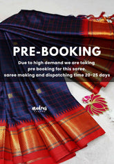 (PRE-BOOKING) Sico Gadwal checks Navy blue