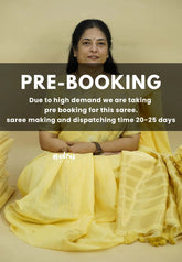 (PRE-BOOKING) Pastel Golden Yellow - Premium Jute Silk Saree with Zari Detailing - Poovizhi Manjal