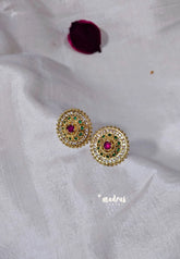 Premium 1 Gram Gold polish AD Stone Trendy Traditional Stud