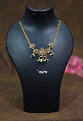 Premium 1 Gram Gold polish antique temple design Necklace