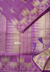 Lavender Purple - Raaga - Premium Raw Mango silk saree with stylish buttas and border