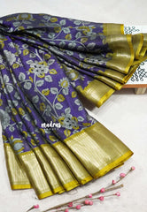 Purple Glow - Light weight Vasundra printed silk