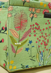 MS7 Quilted European-Style Laptop Bag – Botanical Green