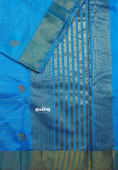 Soap Blue - Raaga - Lightweight Semi tussar kantha stitch weaving body